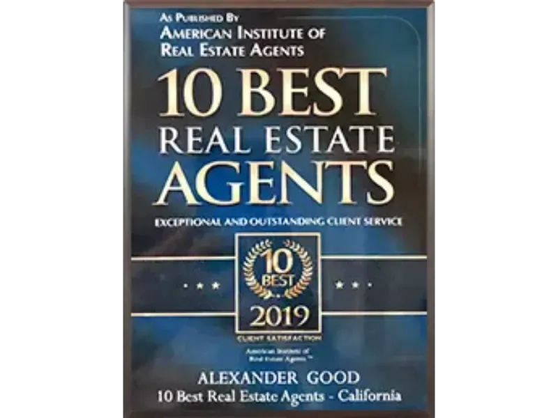 Award for 10 Best Real Estate Agent 2019